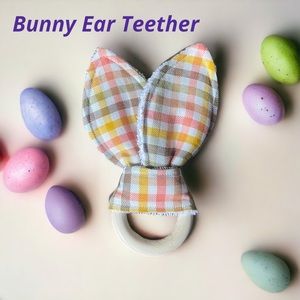 Bunny Ear Teether for sensory play and teething relief